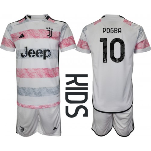 Juventus Paul Pogba #10 kläder Barn 2023-24 Bortatröja Kortärmad (+ korta byxor) Juventus Paul Pogba #10 kläder Barn 2023-24 Bortatröja Kortärmad (+ korta byxor)